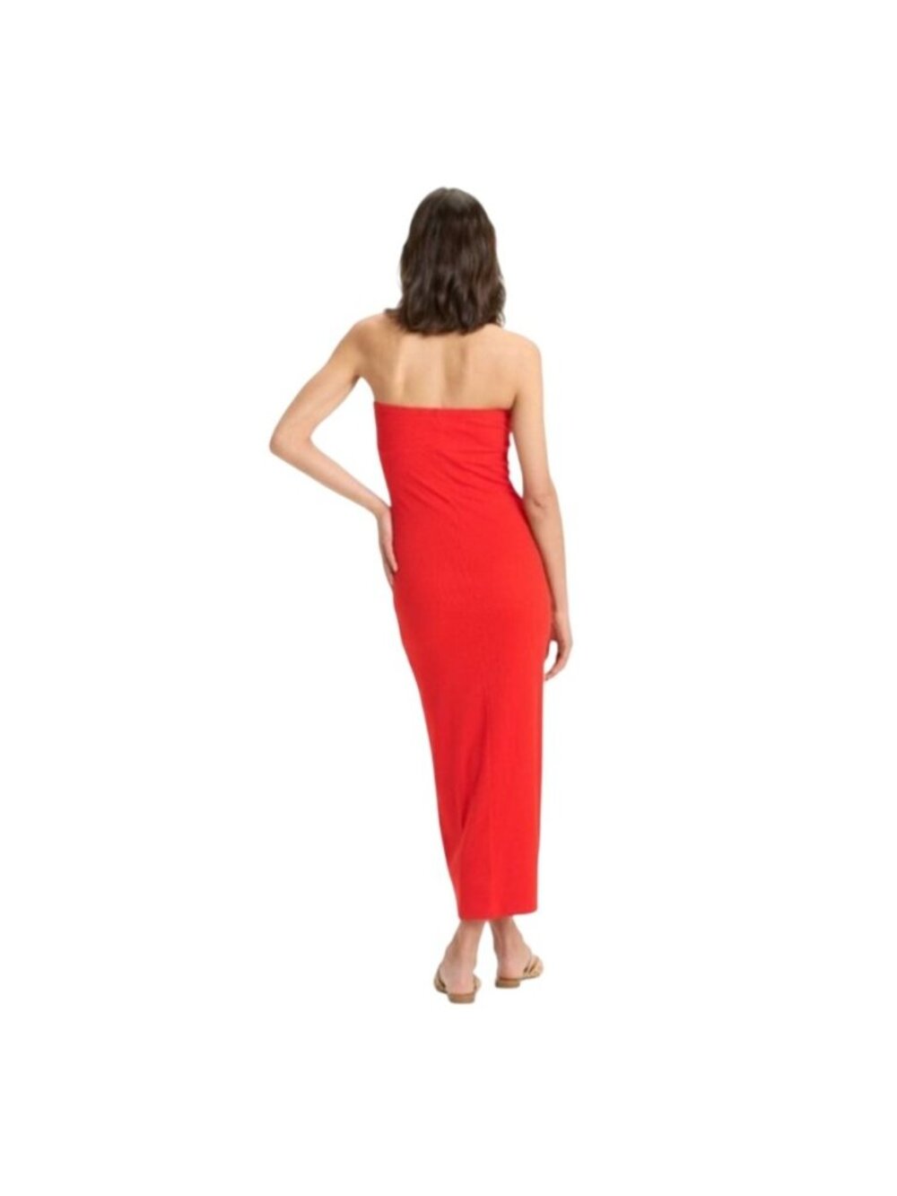A New Day Women's Sleeveless Red Maxi Tube Dress X-Large - Picture 2 of 6